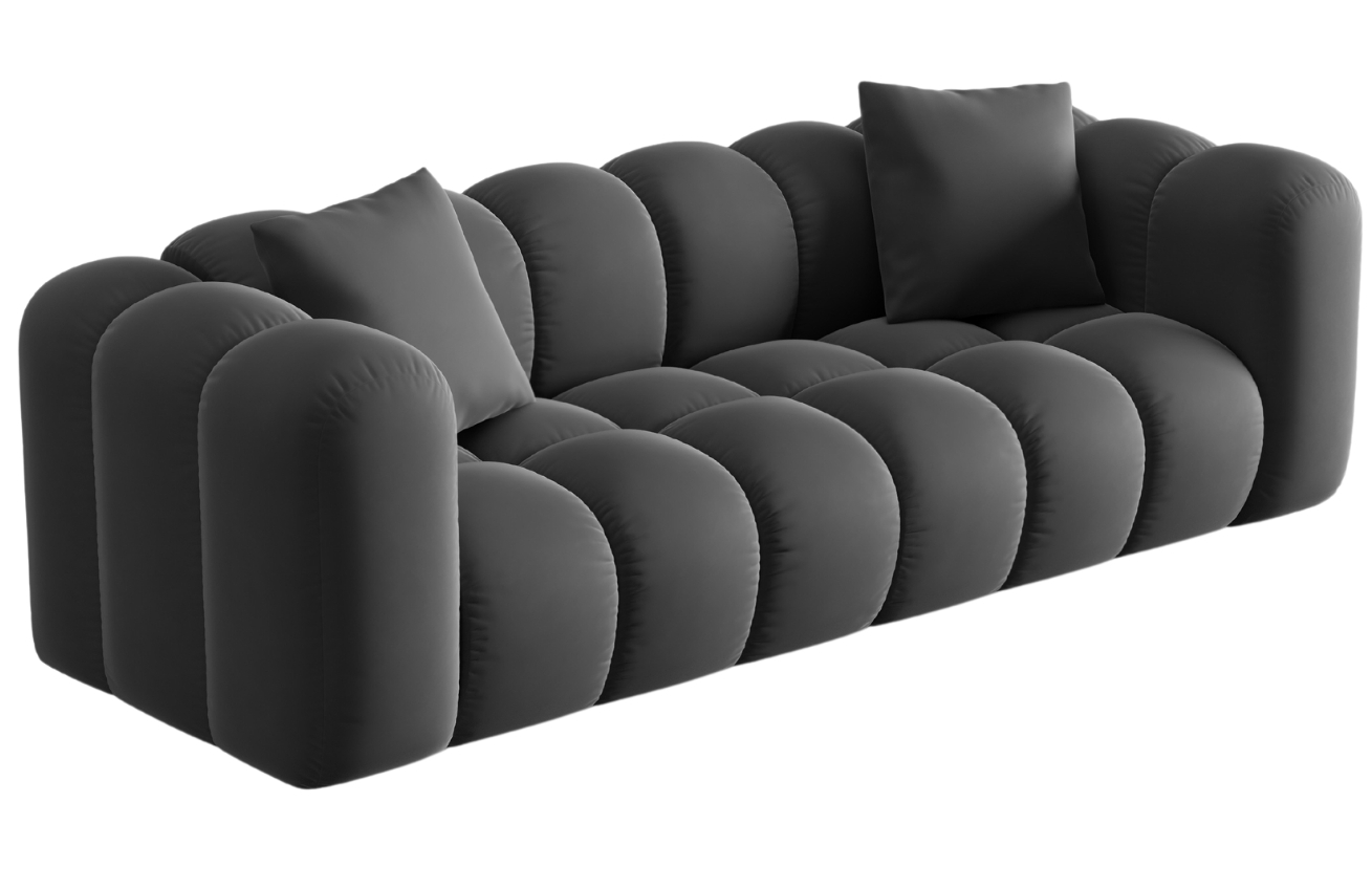 Windsor & Co Sametová pohovka Halley 242 cm