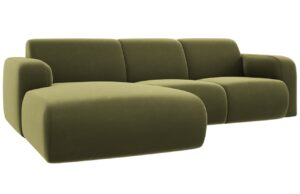 Windsor & Co Sametová rohová pohovka Lola 250 cm