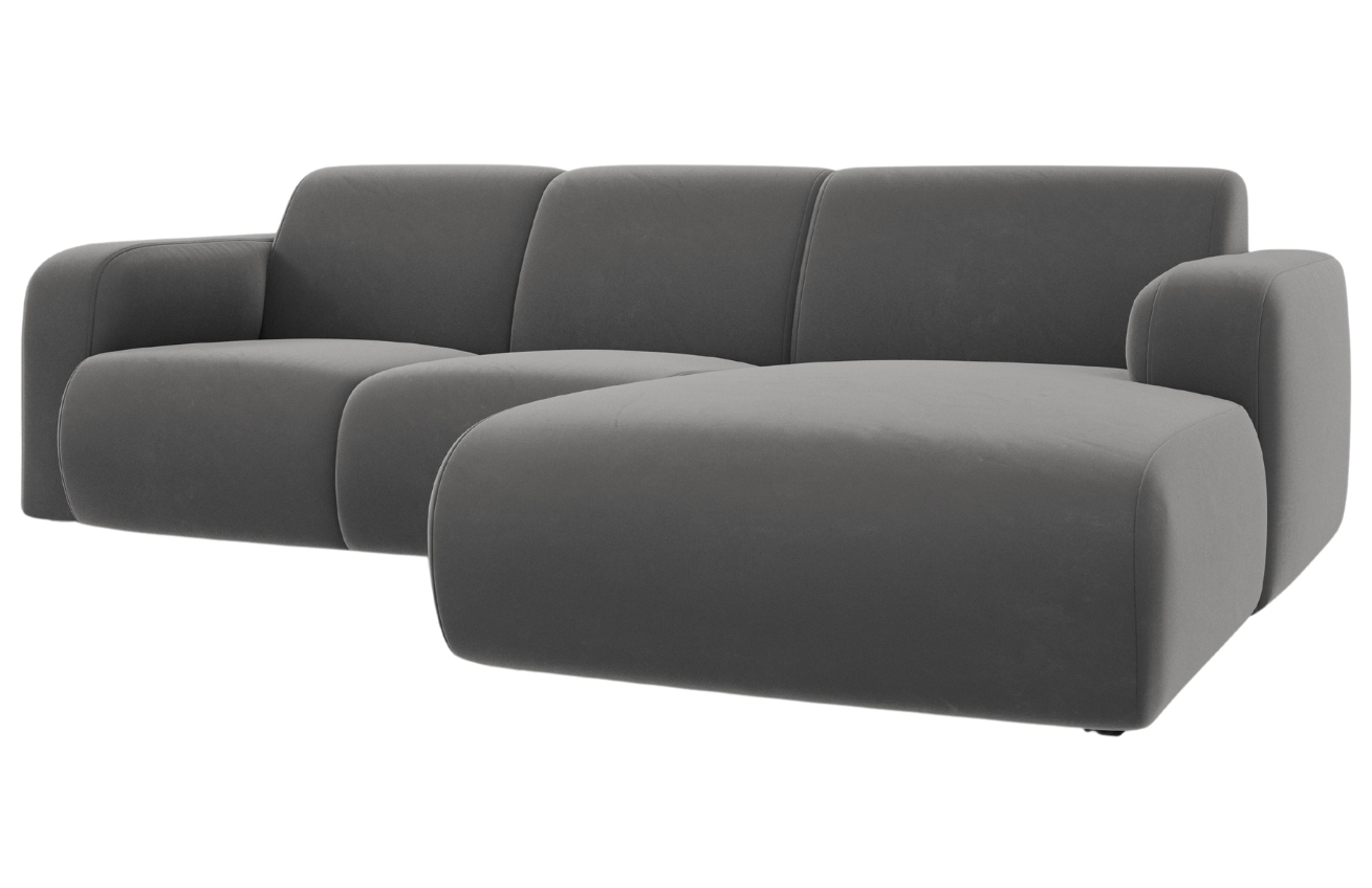 Windsor & Co Sametová rohová pohovka Lola 250 cm