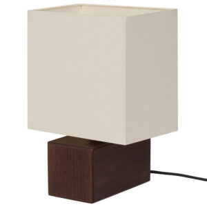 noo.ma Hnědá dřevěná stolní lampa Zam