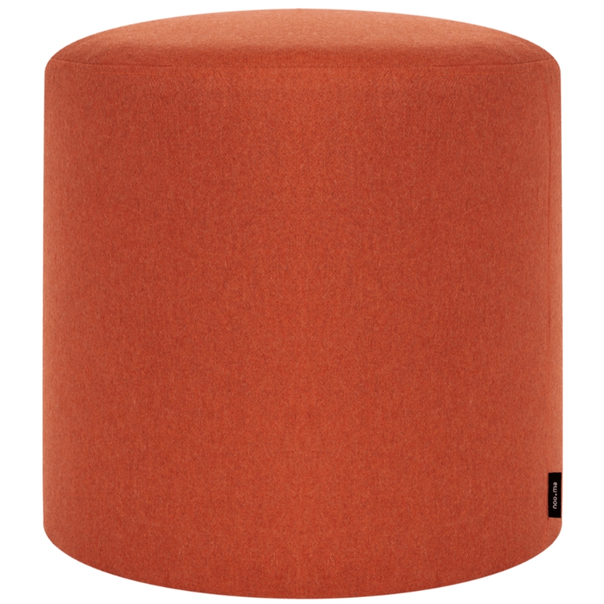 noo.ma Oranžový vlněný puf Folk 40 cm