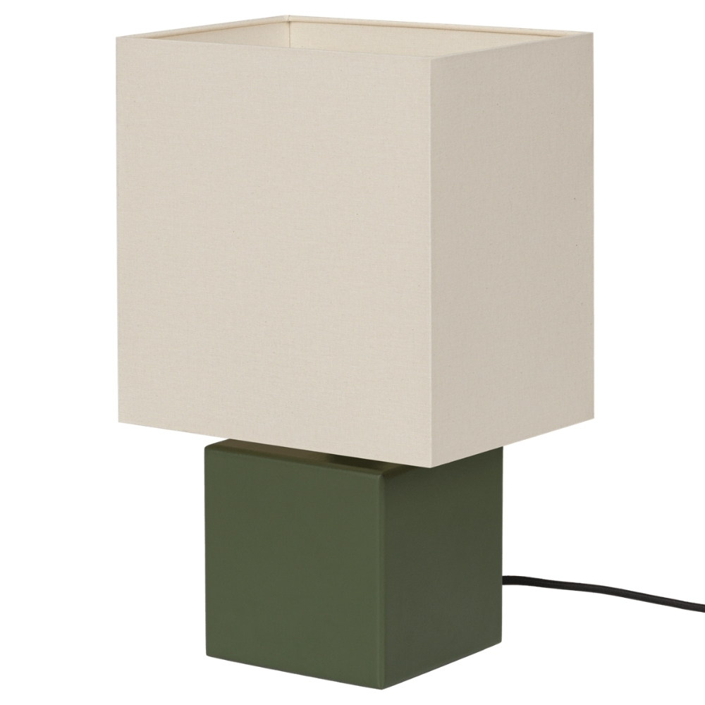 noo.ma Zelená dřevěná stolní lampa Zam